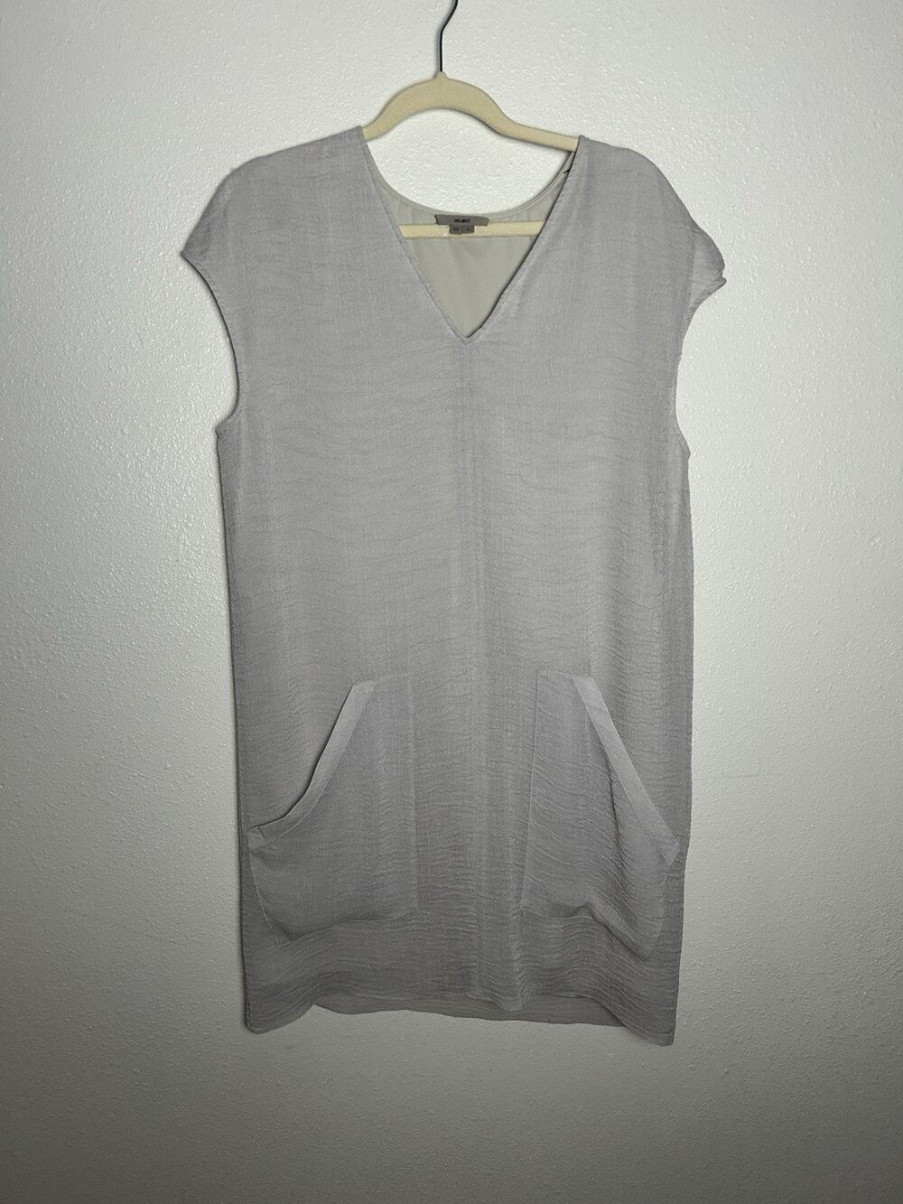 Helmut Lang Women’s Gray Breeze Slouchy Pocket Dress Size Small VGUC